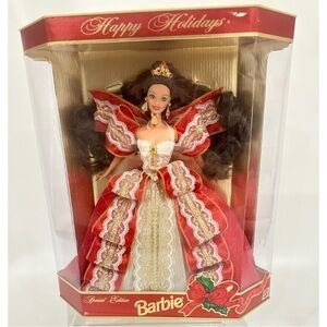 Barbie 1997 Holiday Happy Holidays RARE Vintage Barbie Doll by Mattel NEW